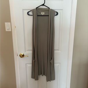 Wilfred Light Gray Knit Cardigan